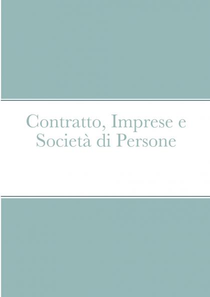 Contratto Imprese e Società di Persone