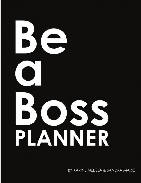 Be A Boss Planner