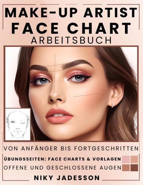 Make-up Artist Face Chart Arbeitsbuch