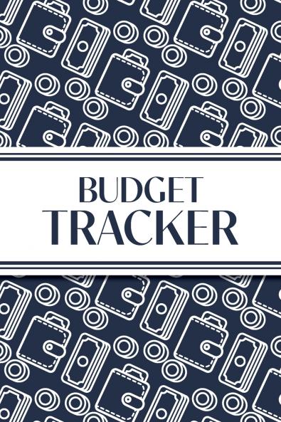 Budget Tracker (Navy and White Money Outlines)