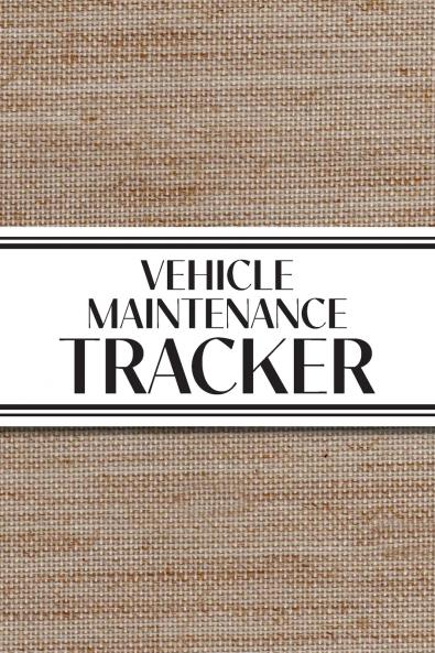 Vehicle Maintenance Tracker (Textured Paper Rust Orange)