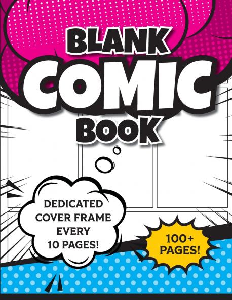 Blank Comic Book (Magenta & Blue)