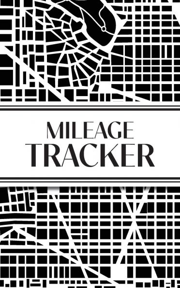 Mileage Tracker (Urban Map Black and White)