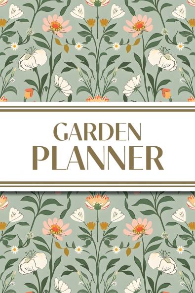 Garden Planner (Cottagecore Spring Mirrored Pattern)
