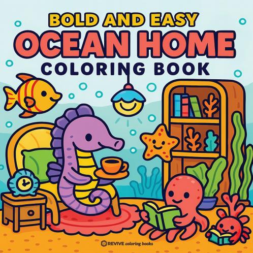 Bold & Easy Ocean Home Coloring Book