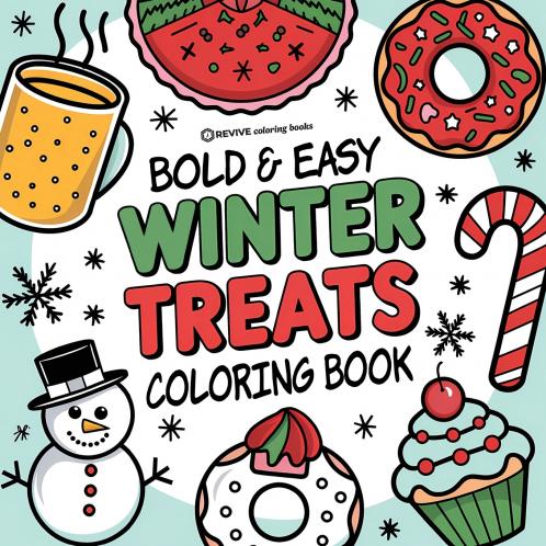 Bold & Easy Winter Treats Coloring Book