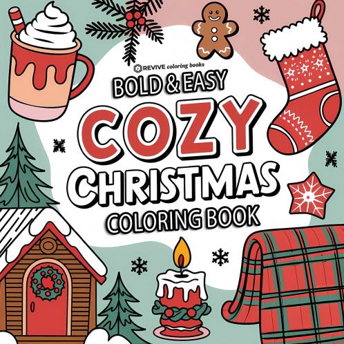 Bold & Easy Cozy Christmas Coloring Book
