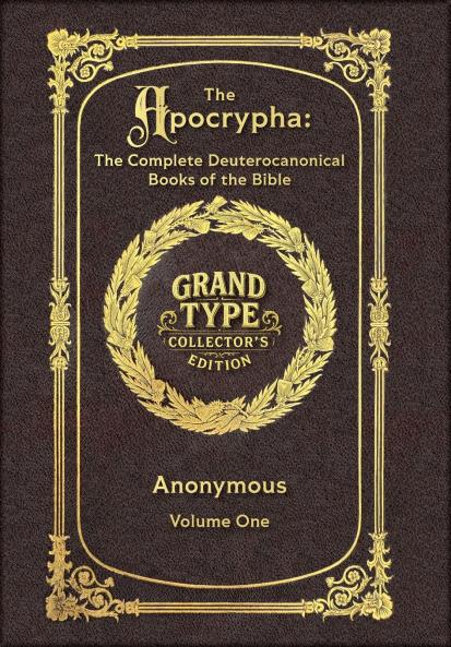 Large Print - The Apocrypha Volume 1 of 2 - Grand Type Collector's Edition - Matte Hardcover with Dust Jacket