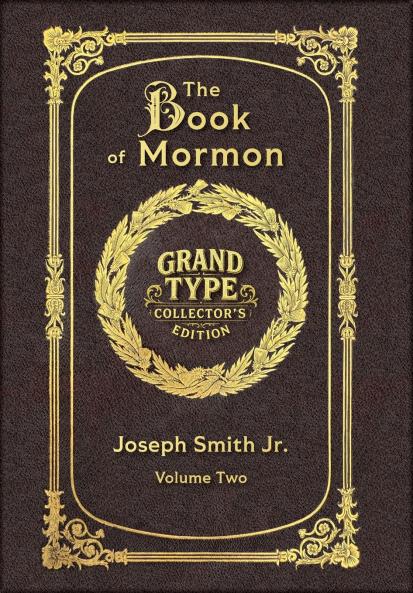 Large Print - The Book of Mormon Volume 2 of 3 - Grand Type Collector's Edition - Matte Hardcover with Dust Jacket