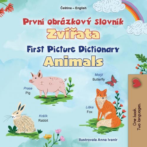 First Picture Dictionary - Animals (Czech English Bilingual Children's Book)