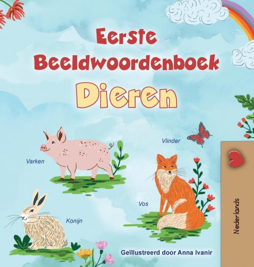 First Picture Dictionary - Animals (Dutch Children's Book)