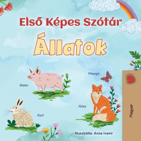 First Picture Dictionary - Animals (Hungarian Children's Book)