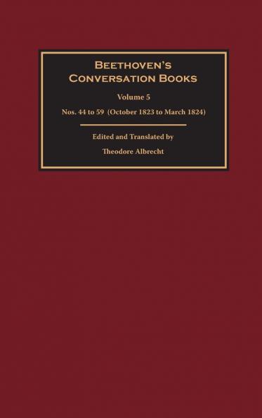 Beethoven's Conversation Books Volume 5
