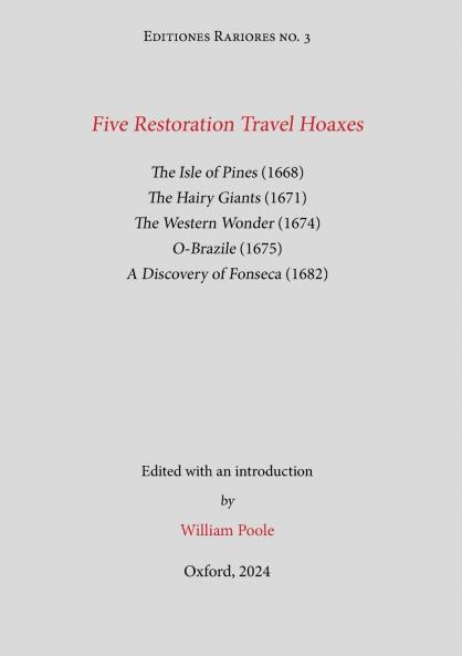 Five Restoration Travel Hoaxes