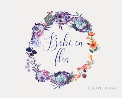Bebé en flor (libro de visitas)