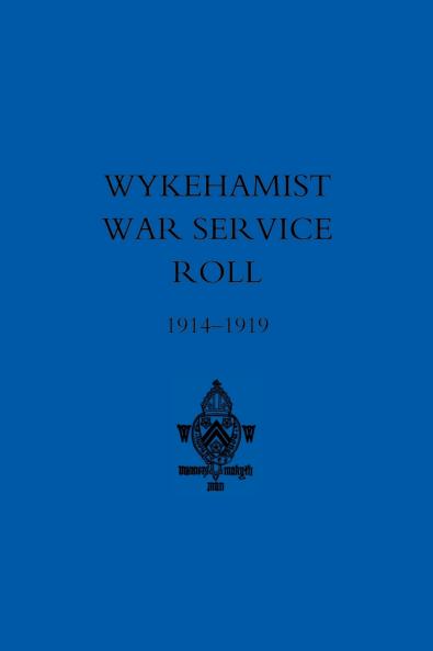 Wykehamist War Service Roll