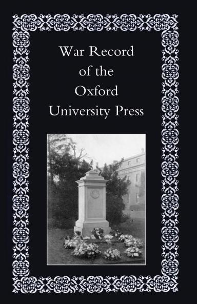 War Record of the University Press Oxford