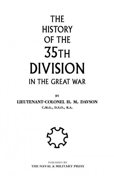 History of the 35th Division in the Great War