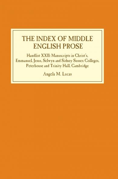 Index of Middle English Prose