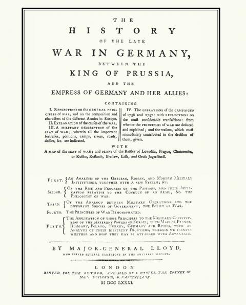 HISTORY OF THE LATE WAR IN GERMANYBetween the King of Prussia and the Empress of Germany and Her Allies(Seven Years War)