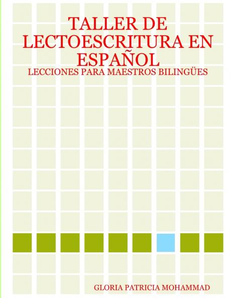TALLER DE LECTOESCRITURA EN ESPAÑOL