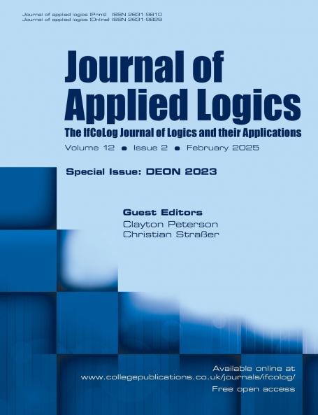 Journal of Applied Logics. The IfCoLog Journal of Logics and their Applications. Volume 12 issue 2 February 2025.  Special issue