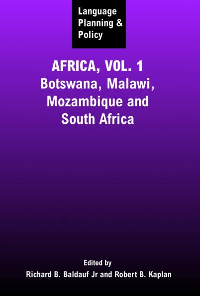 Language Planning and Policy in Africa Vol 1