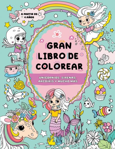 Gran libro de colorear para niñas