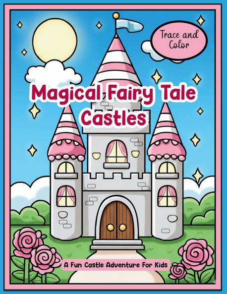 Trace and Color Magical Fairy Tale Castles