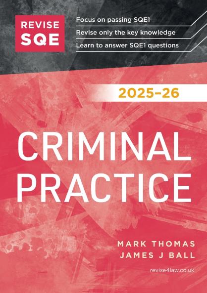 Revise SQE Criminal Practice 2025-26