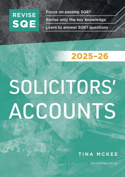 Revise SQE Solicitors' Accounts 2025-26