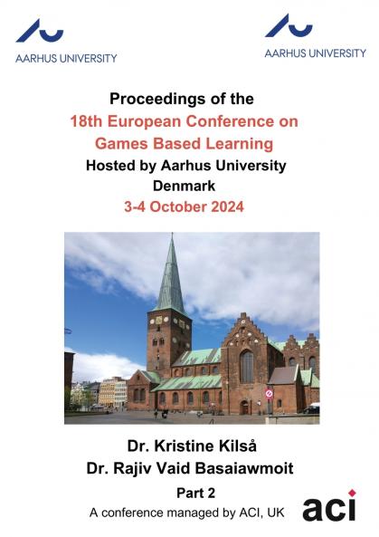 ECGBL 2024-Proceedings of the 18th European Conference on Games Based Learning P2