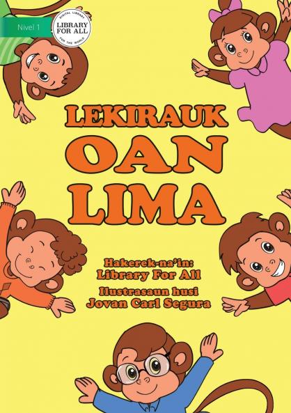 Five Little Monkeys / Lekirauk Oan Lima  (Tetun edition)