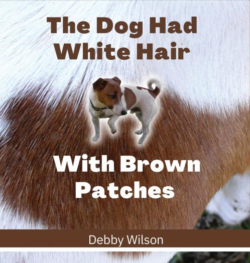 The Dog Had White Hair With Brown Patches