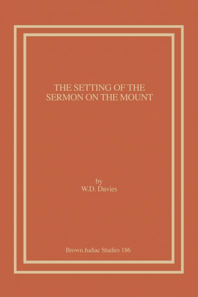 The Setting of the Sermon on the Mount