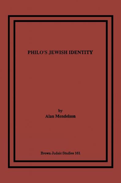 Philo's Jewish Identity