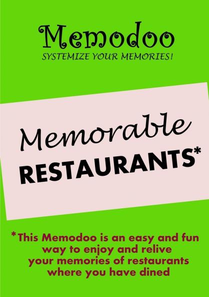 Memodoo Memorable Restaurants