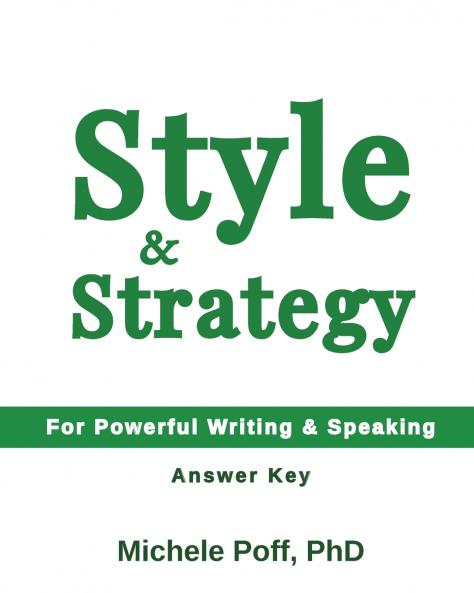 Style & Strategy Answer Key