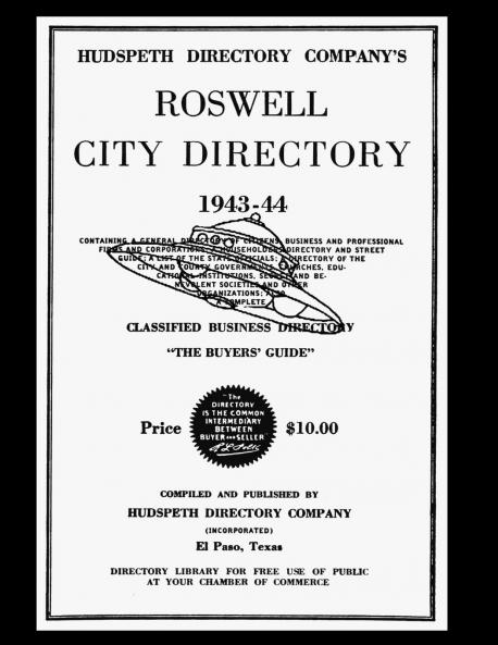 ROSWELL CITY DIRECTORY 1943-44