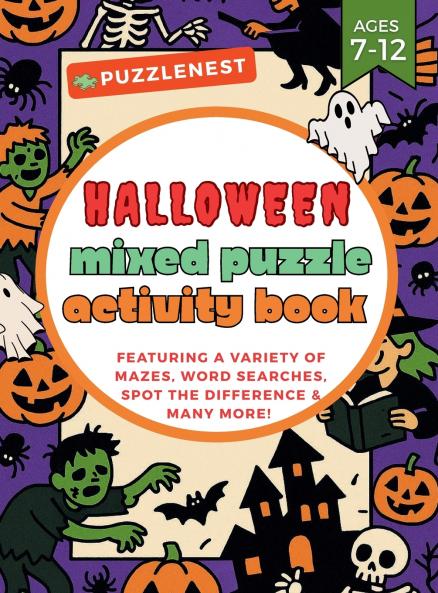 Halloween Mixed Puzzle Activity Book