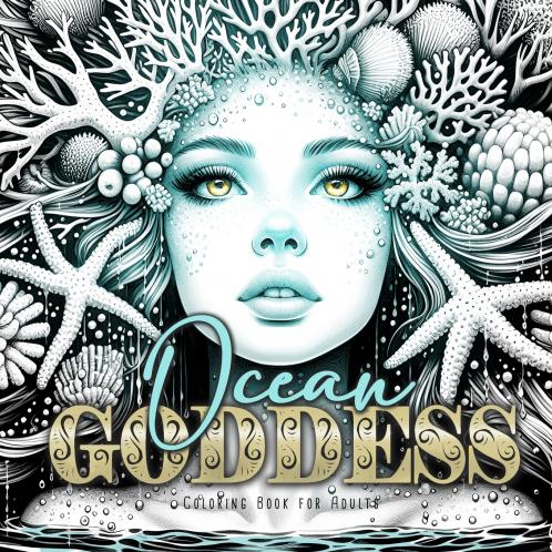 Ocean Goddess Coloring Book for Adults