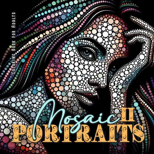 Mosaic Portraits Coloring Book for Adults 2