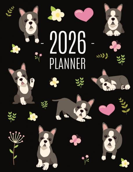 Boston Terrier Planner 2026
