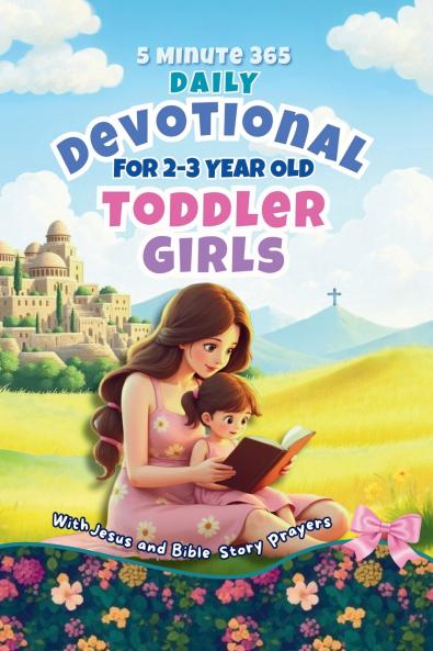 5 Minute 365 Daily Devotional for 2-3 Year Old Toddler Girls with Jesus and Bible Story Prayers