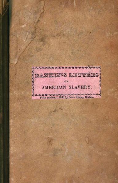 Letters on American Slavery