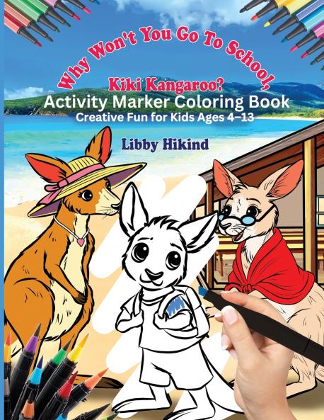 Kiki Kangaroo Activity Marker Coloring Book