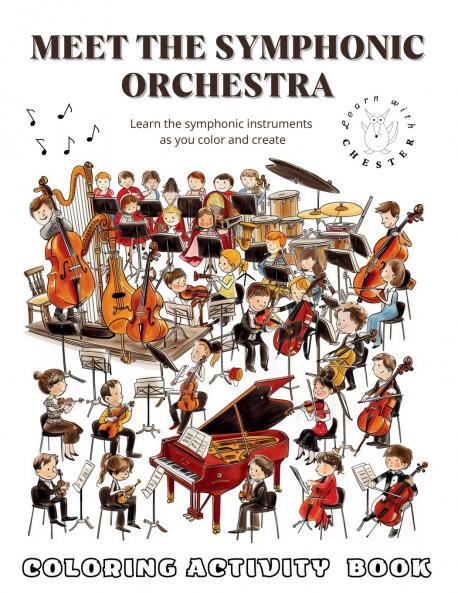 Meet the Symphonic Orchestra Coloring Activity Book