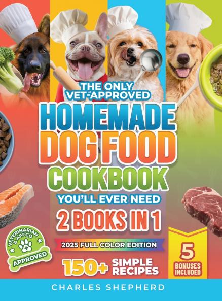The Only Vet-Approved Homemade Dog Food Cookbook You'll Ever Need [2 Books In 1]