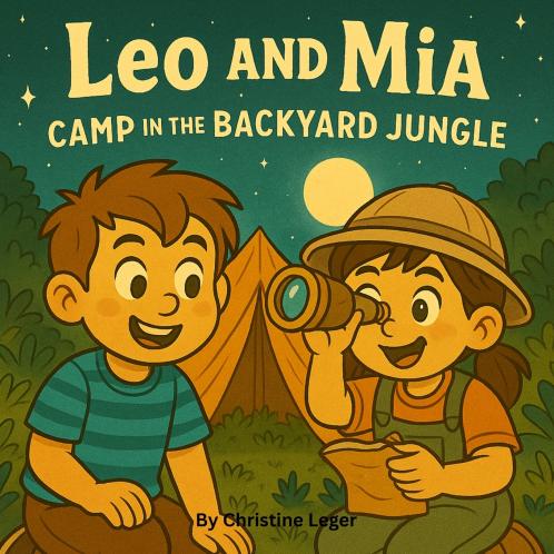 Leo and Mia Camp in the Backyard Jungle