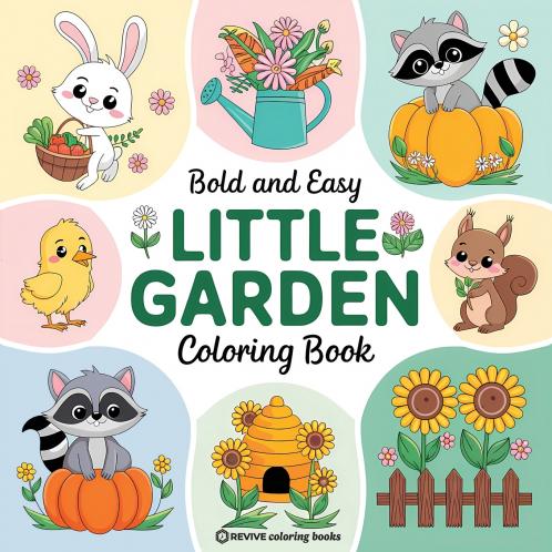 Bold & Easy Little Garden Coloring Book
